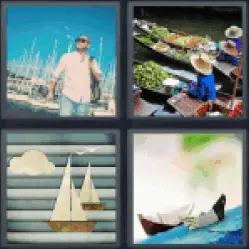 4-pics-1-word-boats