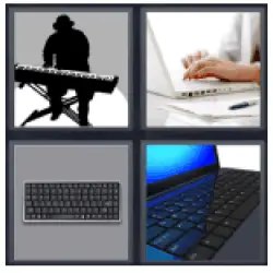 4 Pics 1 Word Keyboard