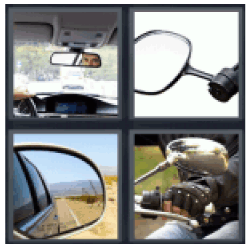 4-pics-1-word-rearview