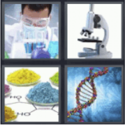 4-pics-1-word-science