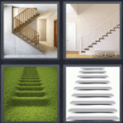 4 Pics 1 Word Stairs