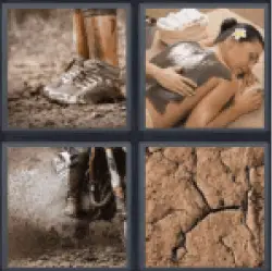 4 Pics 1 Word clay massage