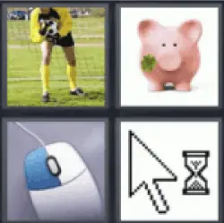 4 pics 1 word soccer player pig