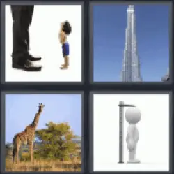 4 Pics 1 Word building giraffe