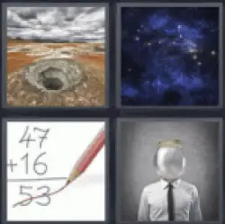 4 Pics 1 Word hole in the ground