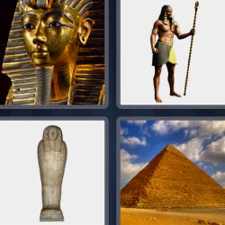 4 pics 1 word Egyptian pyramid
