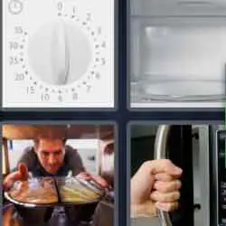 4 pics 1 word 9 letters timer, food, appliance
