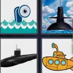 4 pics 1 word 9 letters submarine periscope