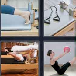 4 pics 1 word woman doing exercise