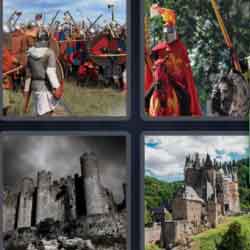 4 pics 1 word castle soldiers