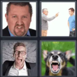 4 Pics 1 Word Anger