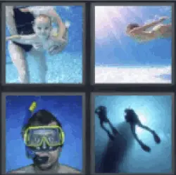 4 pics 1 word baby underwater
