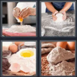 4-pics-1-word-flour