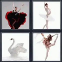4 Pics 1 Word Dancer in red dress