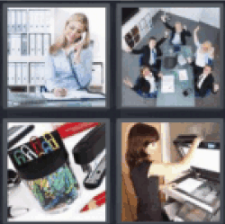 4 Pics 1 Word Girl on the phone