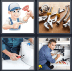 4-pics-1-word-plumber