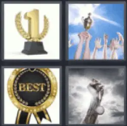4 pics 1 word trophy with 1