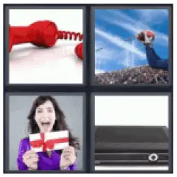 4 pics 1 word red phone