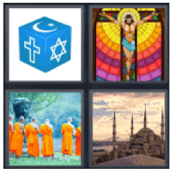 4 Pics 1 Word Religion