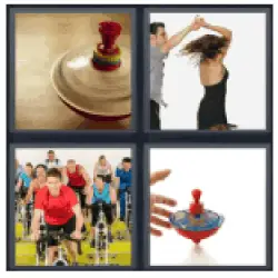 4 Pics 1 Word Spinning