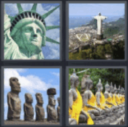 4 Pics 1 Word Statue