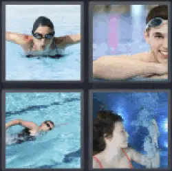 4 Pics 1 Word Swimmer
