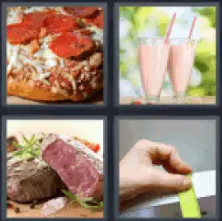 4 Pics 1 Word Thick