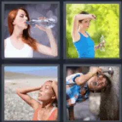 4 Pics 1 Word Thirsty