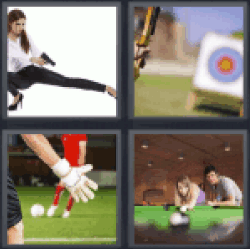 4 Pics 1 Word girl with gun