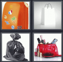 4 pics 1 word plates suitcase clipart