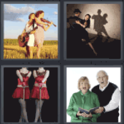 4 Pics 1 Word couple dancing