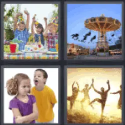 4 Pics 1 Word children party