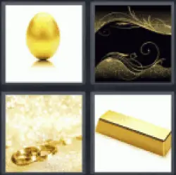 4 pics 1 word golden egg
