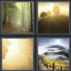 4 Pics 1 Word cold forest