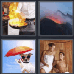 4 pics 1 word pan on fire