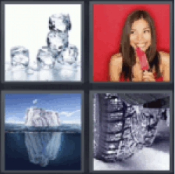 4 pics 1 word ice cubes