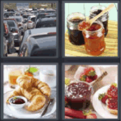 4 Pics 1 Word jar of honey