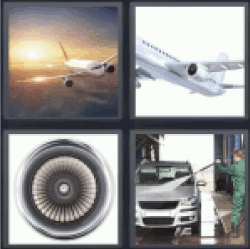 4 Pics 1 Word flying plane