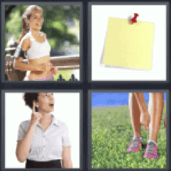 4 Pics 1 Word post it notes