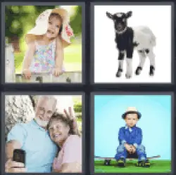4 Pics 1 Word girl with hat
