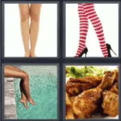 4 pics 1 word womans legs