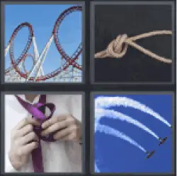 4 pics 1 word making the tie