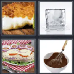 4 pics 1 word breaded cheese