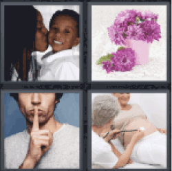 4 Pics 1 Word Black mother and son