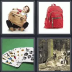 4 pics 1 word girl with suitcase