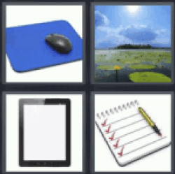 4 Pics 1 Word tablet