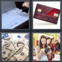 4 pics 1 word checkbook