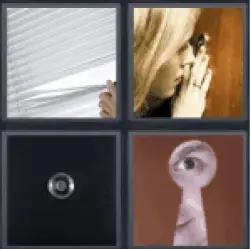 4 pics 1 word looking through blinds