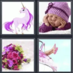 4 pics 1 word unicorn