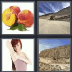 4 Pics 1 Word peach